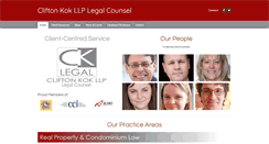 Desktop Screenshot of cklegal.ca
